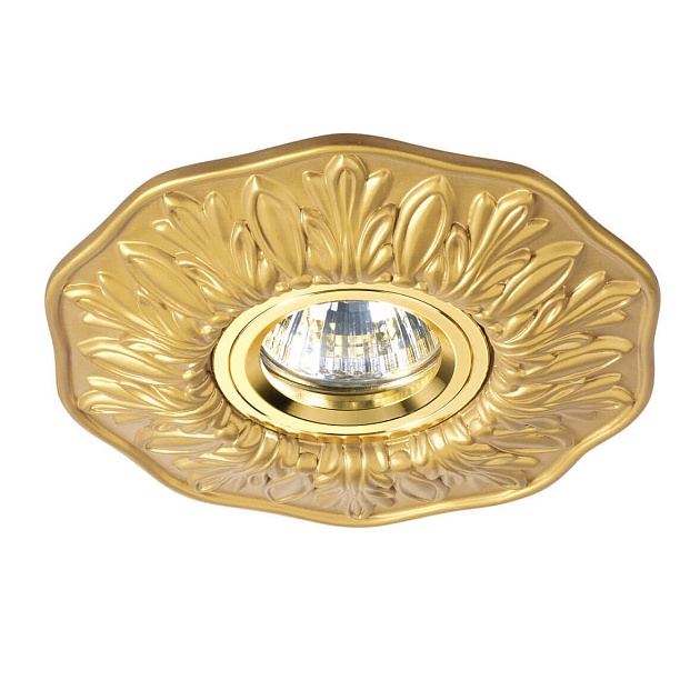 Встраиваемый светильник Ideal Lux Polka FI1 Ottone 115610 Фото № 1