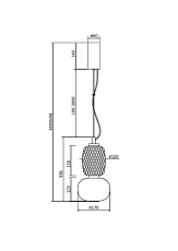 Подвесной светодиодный светильник Maytoni Pattern MOD267PL-L18G3K 1
