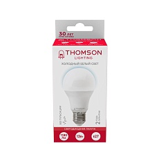 Лампа светодиодная Thomson E27 13W 6500K груша матовая TH-B2304 3