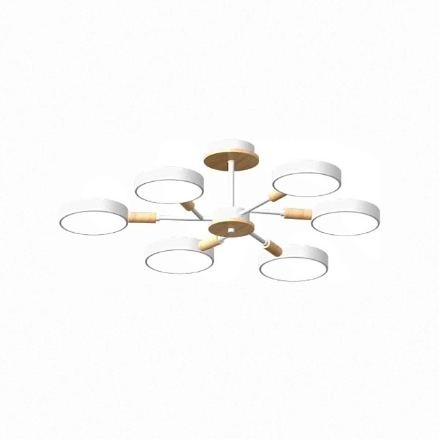 Потолочный cветильник LED4U L3218-740 WH Фото № 1