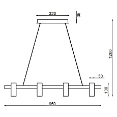 Подвесной светильник Vele Luce Neo VL10021P08 3