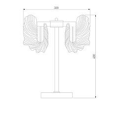 Настольная лампа Bogates Farfalla 80509/1 1