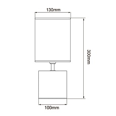 Настольная лампа Uniel UML-B306 E14 Gold/Black UL-00012422 1