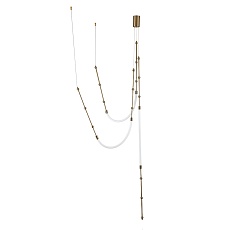 Подвесной светодиодный светильник Indigo Corda 14010/3P Brass V000064L 1