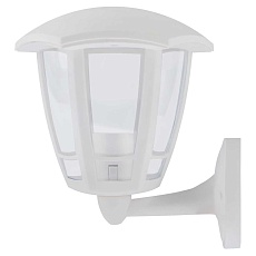 Садово-парковый светильник ЭРА «Дели 1» ДБУ 07-8-005 3000К белый 6-гранный настенный IP44 светодиодный 8Вт 3000K Б0064225