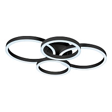 Потолочная светодиодная люстра iLedex Ring-New 6815-300/400-X-T BK 1
