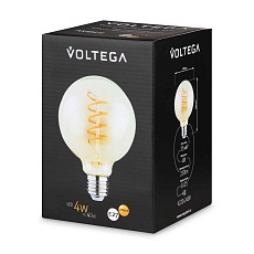 Лампа светодиодная филаментная Voltega 271 E27 4W 2700K янтарная 8518 1