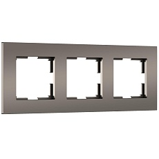 Рамка Werkel Slab на 3 поста бронза софт W0032963 4690389193453