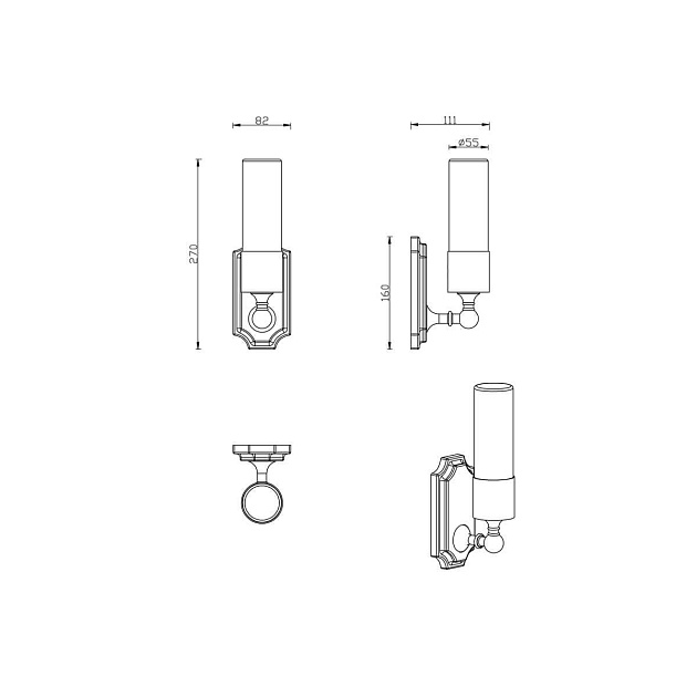 Бра Lucia Tucci Vet W5850.1 Chrome Фото № 2