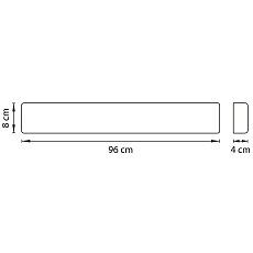 Настенный светодиодный светильник Lightstar Fiume 810533CCT 3