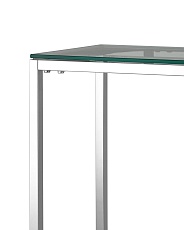 Консоль Stool Group ТАУН 115х30 прозрачное стекло сталь серебро ECST-022 2