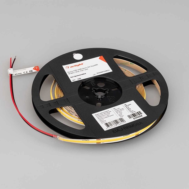 Светодиодная лента Arlight 8W/m 480LED/m CSP дневной белый 5M COB-X480-8mm 24V Day4000 039058 Фото № 5