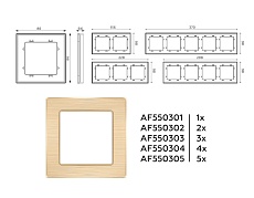 Рамка AMBRELLA VOLT AF550304 1