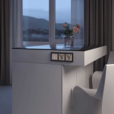 Выключатель одноклавишный проходной с подсветкой Werkel айвори акрил W1112143 4690389197017 1