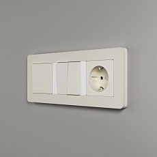 Рамка Werkel Split на 3 поста айвори/белый W0033066 4690389206078 2