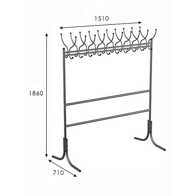 Гардеробная вешалка Мебелик М 12 002497 Фото № 3