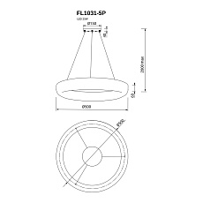 Подвесная люстра Fluorite Modum FL1031-5P 1