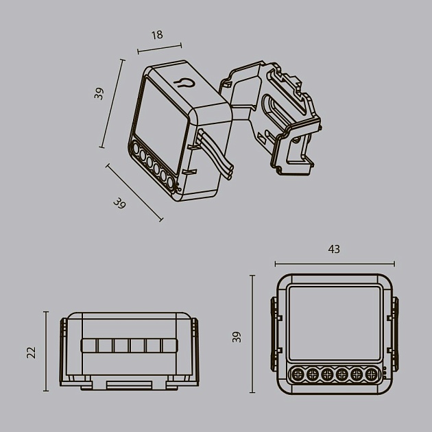 Выключатель трехканальный Wi-Fi Maytoni Technical MD003 изображение 3 Выключатель трехканальный Wi-Fi Maytoni Technical MD003 Фото № 3