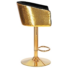 Стул барный DOBRIN DARCY GOLD SHINY (черный велюр с золотыми пайетками) 5025_GoldBase_Shiny-LM DARCY GOLD SHINY 4