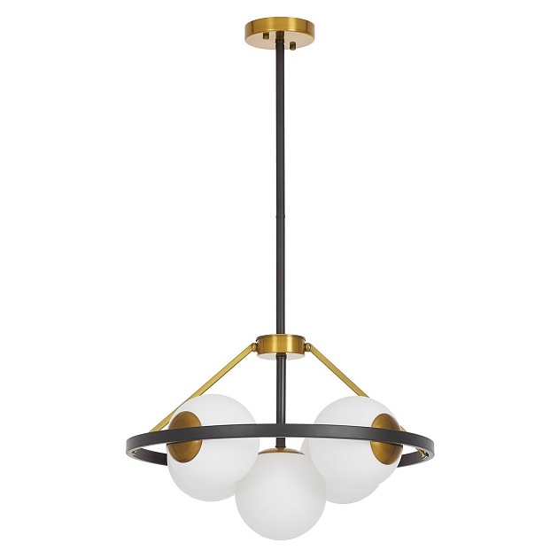 Подвесная люстра Lumina Deco Donzano LDP 8034-5 BK+WT Фото № 1