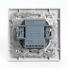 Выключатель трехклавишный Stekker Эрна белый PSW10-9007-01 39922 5