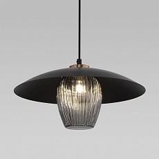 Подвесной светильник Eurosvet Kamari 50259/1 черный/дымчатый 1