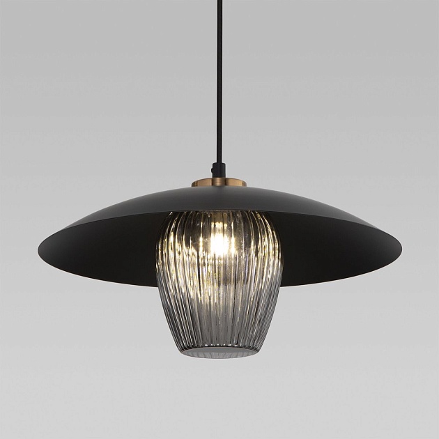 Подвесной светильник Eurosvet Kamari 50259/1 черный/дымчатый Фото № 2