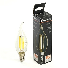 Лампа светодиодная Feron.PRO LB-1216 Свеча на ветру E14 6W 175-265V 4000K 51263