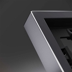 Рамка металлическая на 3 поста, S70 Metal (антрацит) Voltum VLSM120312