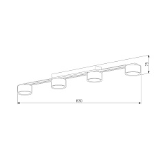 Потолочная люстра TK Lighting 6245 Dallas Black 2