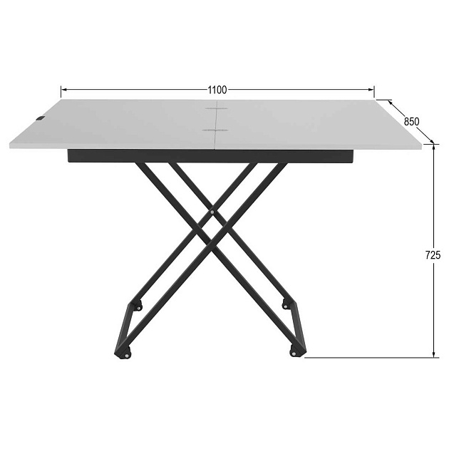 Стол-трансформер Мебелик Андрэ 007799 изображение 4 Стол-трансформер Мебелик Андрэ 007799 Фото № 4