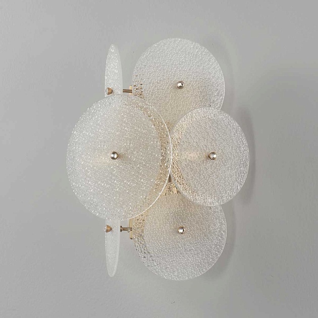 Бра Crystal Lux DANDELION AP2 GOLD Фото № 2