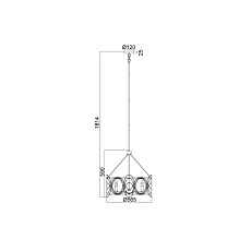 Подвесная люстра Vele Luce Stradivario VL4104P05 4