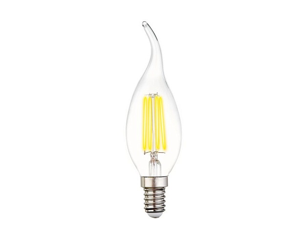 Лампа светодиодная филаментная Ambrella light E14 6W 3000K прозрачная 202214 фото 3