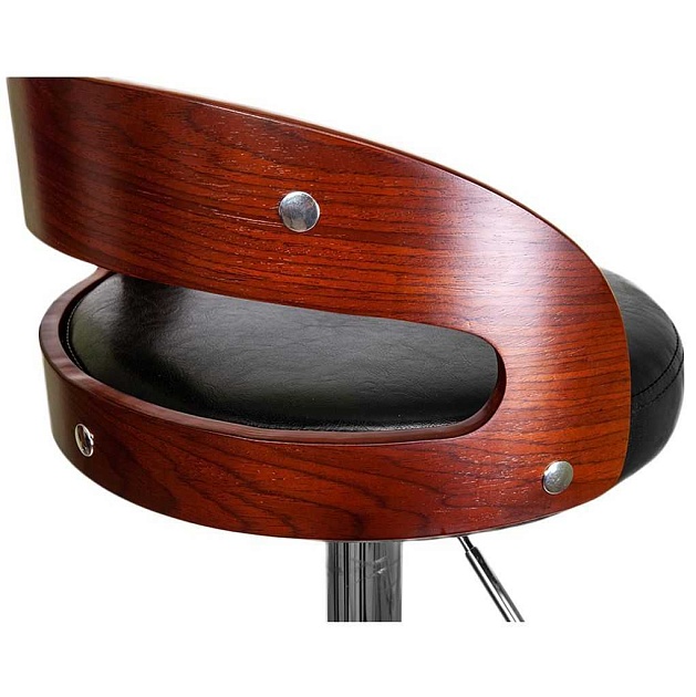 Барный стул AksHome Bruno чёрный, экокожа 31844 изображение 4 Барный стул AksHome Bruno чёрный, экокожа 31844 Фото № 4