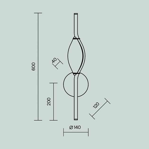 Бра Maytoni Foresight MOD347WL-L8BS3K Фото № 7