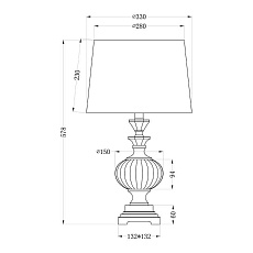 Настольная лампа Garda Decor 22-86946 1