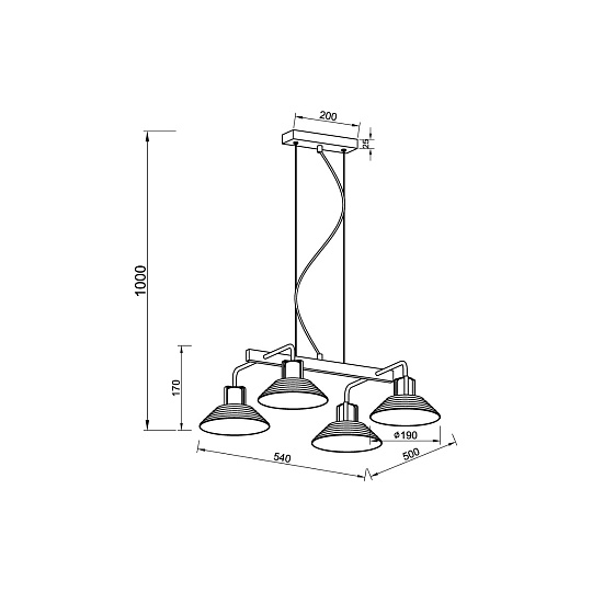 Подвесной светильник Vele Luce Intrigo VL5822P04 Фото № 4