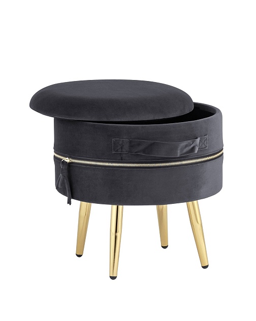 Пуф Stool Group Тильда велюр антрацит 19A206VF-MOMO-27 Фото № 4