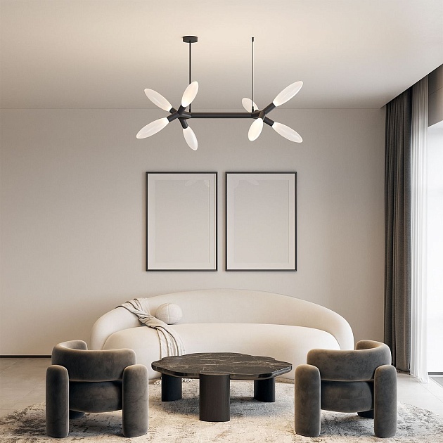 Потолочная люстра Eurosvet Covalent 30180 черный изображение 3 Потолочная люстра Eurosvet Covalent 30180 черный Фото № 3