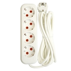 Удлинитель Stekker Home 4гн 3м с/з HM06-40-03 49351 3