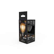 Лампа светодиодная филаментная Gauss E14 7W 2700К прозрачная 105801107 4