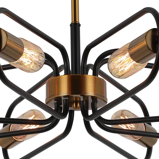 Потолочная люстра Illumico IL8253-8COU-79 BK GD изображение 2 Потолочная люстра Illumico IL8253-8COU-79 BK GD Фото № 2