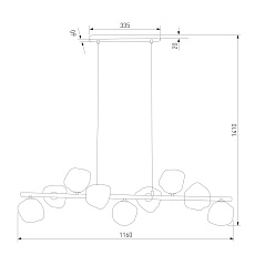 Подвесной светильник TK Lighting 11110 Lava Sabia a071865 3
