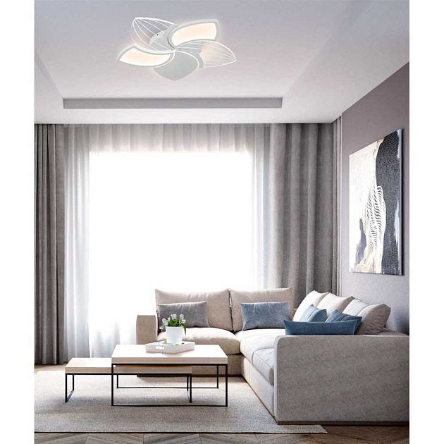 Потолочный cветильник LED4U L1044-550 WH изображение 2 Потолочный cветильник LED4U L1044-550 WH Фото № 2