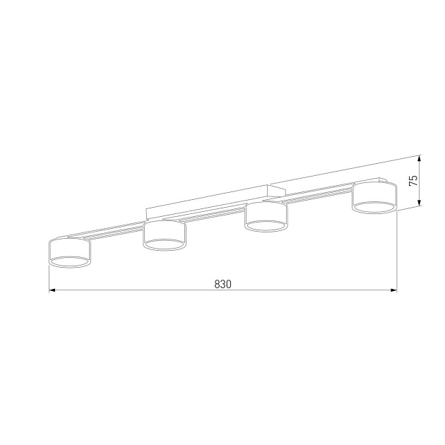 Потолочная люстра TK Lighting 6245 Dallas Black фото 2