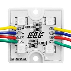 Модуль светодиодный ELF 4SMD диода 5050, 12В, RGB, тип В, корпус glue ELF-4SMD5050RGB Type B gl