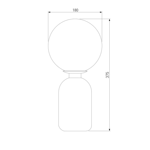 Настольная лампа Eurosvet Оптима Bubble 01197/1 белый Фото № 2