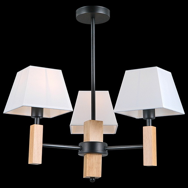 Подвесная люстра Illumico IL0026-3PSQ-19 BK WD Фото № 1