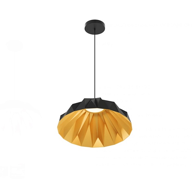 Подвесной светильник DENKIRS ORIGAMI DK6655-BK+SG изображение 2 Подвесной светильник DENKIRS ORIGAMI DK6655-BK+SG Фото № 2